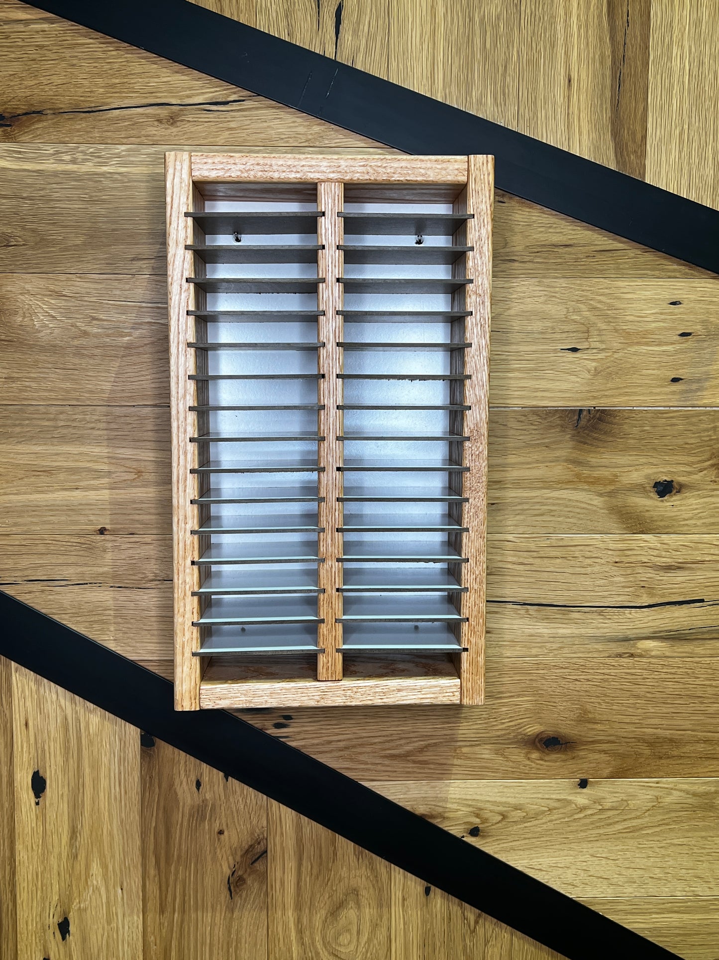 32 Slot Wood Scrapbooking Inkpad Storage Organizer